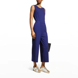 Terez - Blue Ribbed wide leg jumpsuit SIZE SMALL nwot